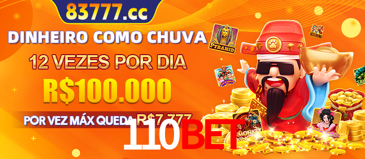Banner do programa de recompensas Recomende para amigos do 110bet, detalhando os bônus por convidar amigos, com prêmios que chegam a R$288.888.